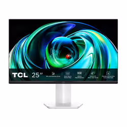 TCL 25G54, 63,5 cm (25"), 1920 x 1080 pixels, Full HD, QLED, 5 ms, Blanc