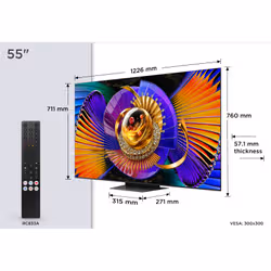 TCL C7L 55C7L TV 139,7 cm (55") 4K Ultra HD Smart TV Wifi Noir 2700 cd/m² - Vue supplémentaire 3