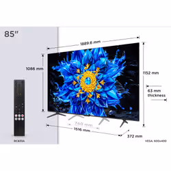 TCL P8L 85P8L TV 85" 4K Ultra HD Smart TV Noir - Vue supplémentaire 4