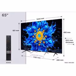 TCL P8L 65P8L TV 165,1 cm (65") 4K Ultra HD Smart TV Wifi Noir - Vue supplémentaire 4
