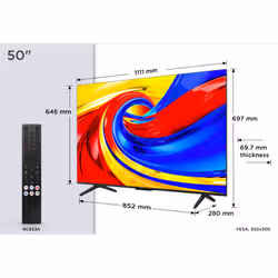 TCL P7L 50P7L TV 127 cm (50") 4K Ultra HD Smart TV Wifi Noir - Vue supplémentaire 4