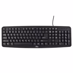 Esperanza TK102, Taille réelle (100 %), Avec fil, PS/2, Noir