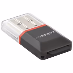 Esperanza EA134K, MicroSD (TransFlash), MicroSDHC, Noir, Argent, Transparent, USB 2.0