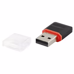 Esperanza EA134K lecteur de carte mémoire USB 2.0 Noir, Argent, Transparent - Vue supplémentaire 4