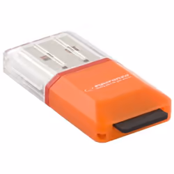 Esperanza EA134O, MicroSD (TransFlash), MicroSDHC, Orange, Argent, Transparent, USB 2.0
