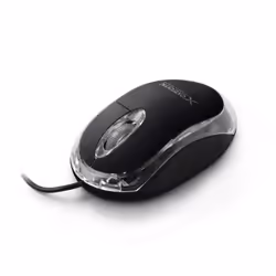 TITANUM XM102K, Ambidextre, Optique, USB Type-A, 1000 DPI, Noir, Transparent