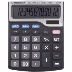 Esperanza ECL101 calculatrice Bureau Calculatrice basique Noir