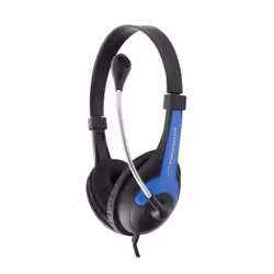 Esperanza EH158B, Avec fil, Musique, Casque, Noir, Bleu