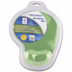 Esperanza EA137G, Vert, Monochromatique, Gel, Repose-poignets, Base antidérapante