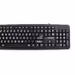 Esperanza EK129, Taille réelle (100 %), USB, QWERTY, Noir