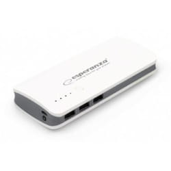 Esperanza EMP106WE Radium 8000 mAh Gris, Blanc