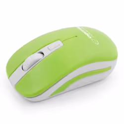 Esperanza EM126WG, Optique, RF sans fil, 1600 DPI, Vert, Blanc