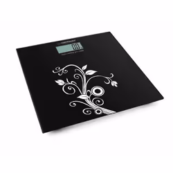 Esperanza EBS003, Pèse-personne électronique, 180 kg, Noir, Blanc, kg, lb, ST, Carré, Verre trempé