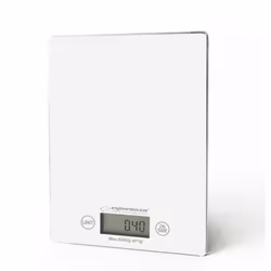 Esperanza EKS002W, Balance de ménage électronique, 5 kg, 1 g, Blanc, Comptoir, Rectangle