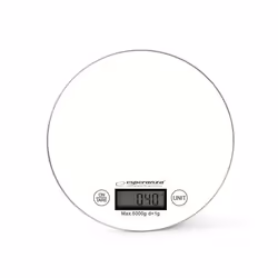 xlyne EKS003W, Balance de ménage électronique, 5 kg, 1 g, Blanc, Acier inoxydable, LCD