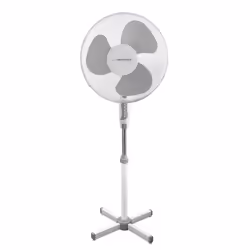 Esperanza EHF001WE, Ventilateur à lame domestique, Gris, Blanc, Sol, Plastique, 40 cm, 90°