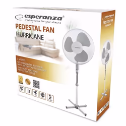 Esperanza EHF001WE ventilateur Gris, Blanc