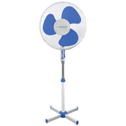 Ventilateur sur pied ESPERANZA EHF001WB HURRICANE 50W 3 vitesses D40cm Blanc Bleu