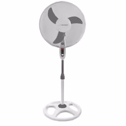 Esperanza EHF002WE, Ventilateur à lame domestique, Gris, Blanc, Sol, 40 cm, 90°, Boutons