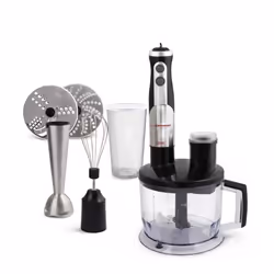 Esperanza EKM004, Mélangeur par immersion, 0,6 L, 800 W, Noir, Argent, Transparent