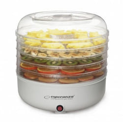 Esperanza EKD001 déshydrateur alimentaire Transparent, Blanc 125 W