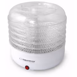 Esperanza EKD001 déshydrateur alimentaire Transparent, Blanc 125 W