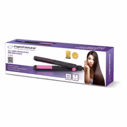Esperanza EBP002 brosse soufflante et fer à lisser À chaleur Noir, Violet 35 W
