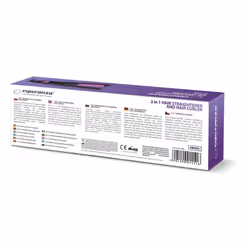 Esperanza EBP002 brosse soufflante et fer à lisser À chaleur Noir, Violet 35 W