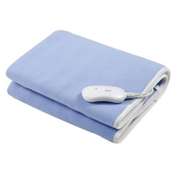 Esperanza EHB001 couverture et coussin chauffant Couverture chauffante 60 W Bleu, Blanc Toison, Polyester