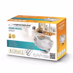Esperanza EKM009 mixeur Batteur à main 250 W Gris, Blanc - Vue supplémentaire 2