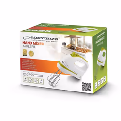 Esperanza EKM011 mixeur Batteur à main 400 W Vert clair, Blanc