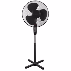 Esperanza EHF001KK, Ventilateur à lame domestique, Noir, Sol, 90°, Boutons, 1,5 m