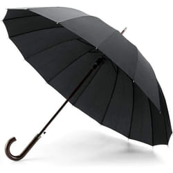 Parapluie London Droit 16 Baleines Ouverture Auto Diam 110cm noir