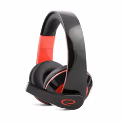 Esperanza EGH300R, Avec fil, Jouer, 220 g, Casque, Noir, Rouge