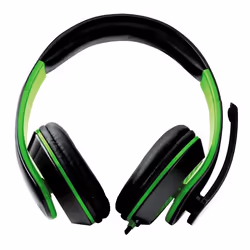 Esperanza EGH300G, Avec fil, Jouer, 220 g, Casque, Noir, Vert