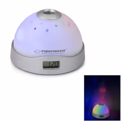 OROLOGIO DA TAVOLO CON PROIETTORE A LED MULTICOLOR