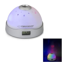 OROLOGIO DA TAVOLO CON PROIETTORE A LED MULTICOLOR