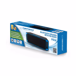Esperanza EP126KB enceinte portable Enceinte portable stéréo Noir, Bleu 6 W