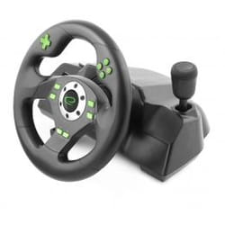 Esperanza EGW101 accessoire de jeux vidéo Noir, Vert USB Volant Numérique Playstation, Playstation 3