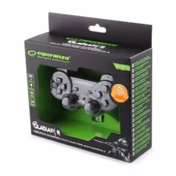Esperanza EGG108K accessoire de jeux vidéo Noir USB 2.0 Manette de jeu Analogique/Numérique PC, Playstation 3
