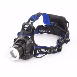 Esperanza EOT005, Lampe frontale, Noir, Bleu, Aluminium, Rotatif, LED, 3 W