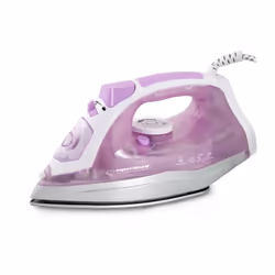 Esperanza EHI004, Fer à repasser à sec ou à vapeur, Semelle en céramique, 1,5 m, Violet, Blanc, 220 - 240 V, 50 - 60 Hz
