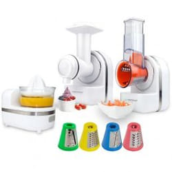 Esperanza EKM027 Râpe électrique et spiraliseur Plastique Blanc