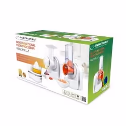 Esperanza EKM027 Râpe électrique et spiraliseur Plastique Blanc - Vue supplémentaire 5