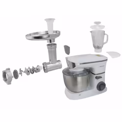 Esperanza EKM025 robot de cuisine 1000 W 5 L Acier inoxydable, Blanc