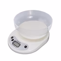 Esperanza EKS007, Balance de ménage électronique, 5 kg, 1 g, Blanc, Comptoir, g, lb, once