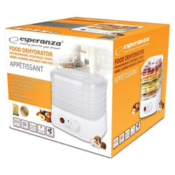 Esperanza - EKD004 Déshydrateur alimentaire,Transparent,Blanc 250 w