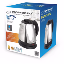 Bouilloire électrique Esperanza SPRING EKK116X inox Cette bouilloire électrique élégante et fonctionnelle Esperanza SPRING EK ...