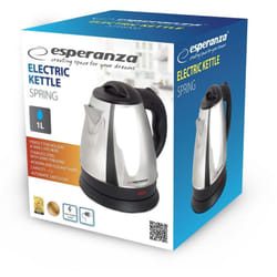 Bouilloire électrique Esperanza spring EKK116X en acier inoxydable