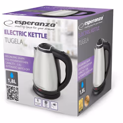 Nous vous présentons l'élégante bouilloire électrique argentée Esperanza TUGELA EKK104X de couleur argentée, qui rendra la pr ...